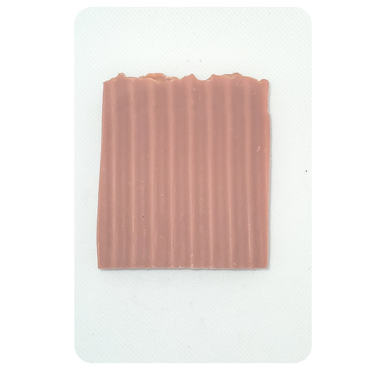 3.5 OZ pink clay soap bar with a sweet berry vanilla scent. These soaps are bubbly and cleansing. They are made with all-natural vegan, gluten-free, and eco-friendly products and packaging.  Samples/Travel size (.5oz) is also available.   Ingredients: Olive oil, Coconut oil, Shea butter, Hemp seed oil, Castor oil, Water, Lye, Essential oils and Rose clay.
